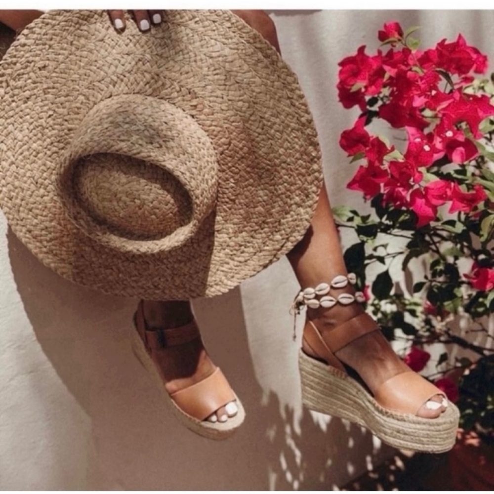 Soludos Minorca High Platform Sandal in Nude Size US 9.5 - Picture 3 of 13